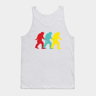 Vintage Bigfoot Silhouette | Retro Cool Bigfoot T-Shirt for Hiking & Camping Tank Top